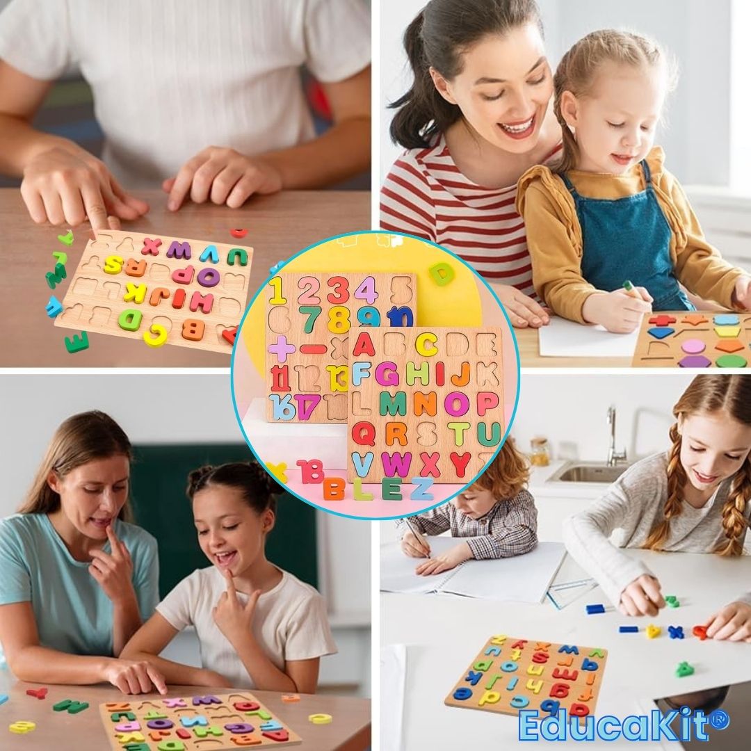 EducaKit® (Rompecabezas del Abecedario y Números)