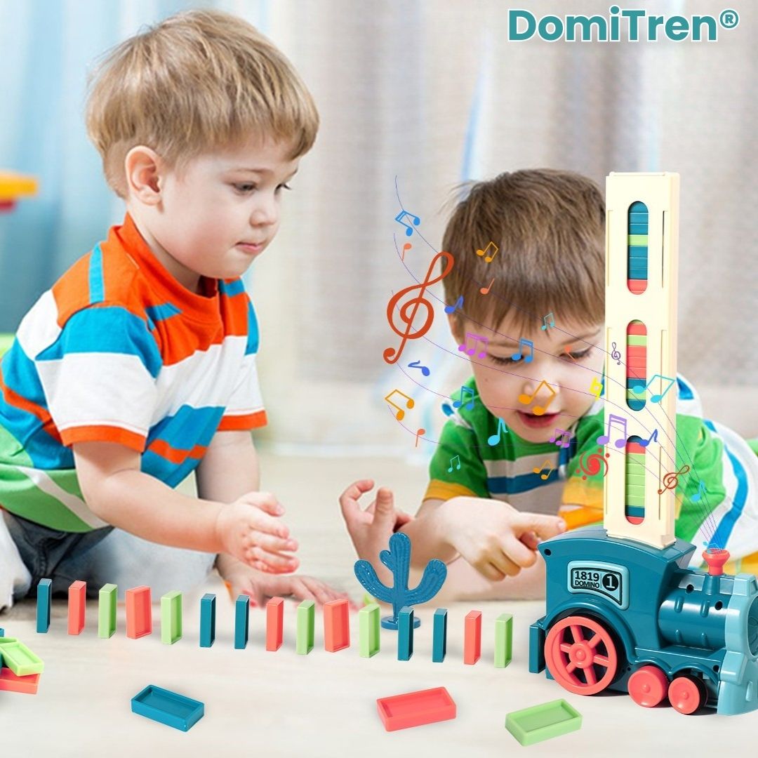 DomiTren® (Juego de tren y dominó para niños)