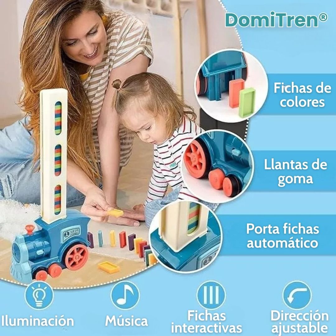 DomiTren® (Juego de tren y dominó para niños)