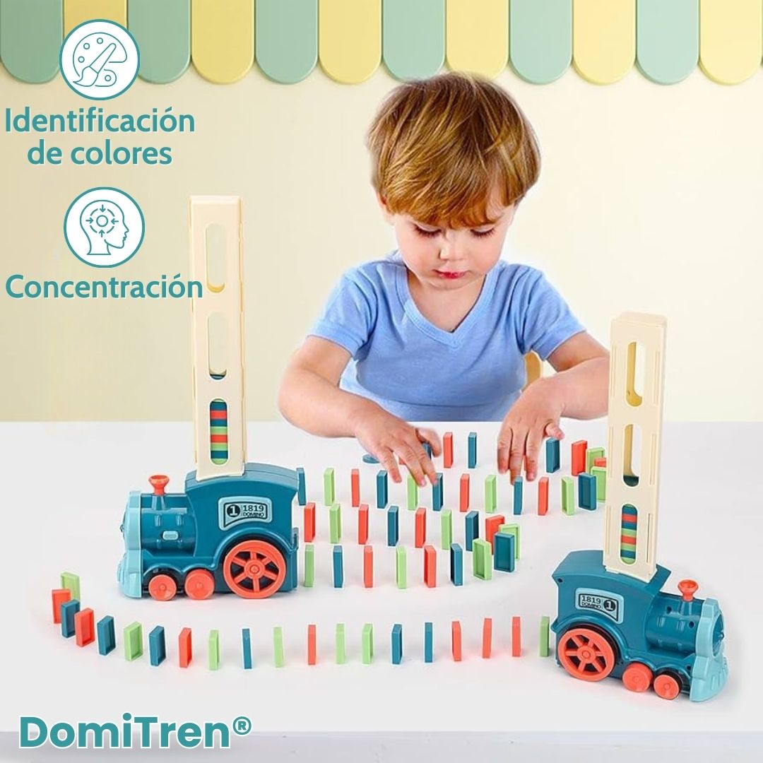 DomiTren® (Juego de tren y dominó para niños)