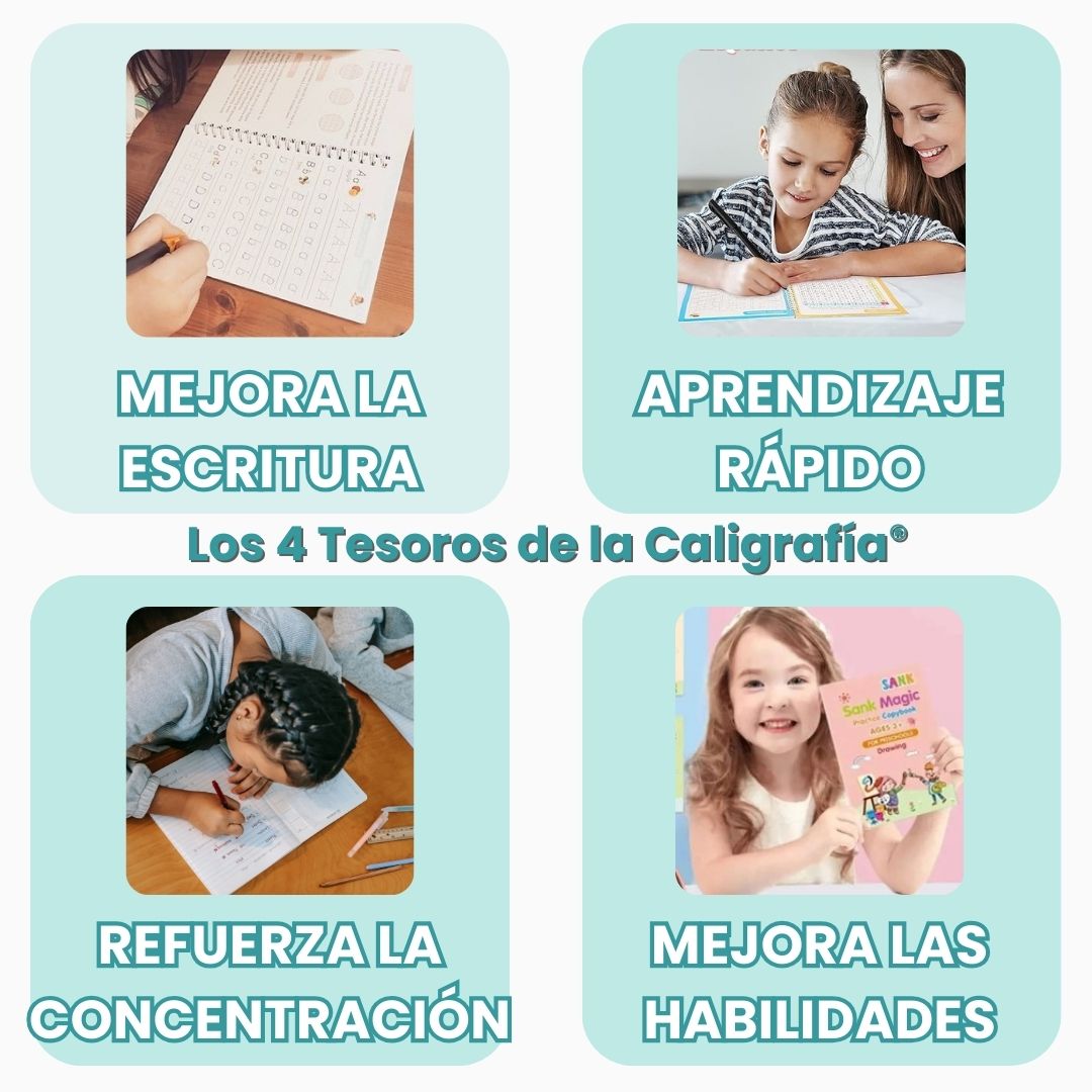 1 KIT LOS 4 TESOROS CALIGRAFIA