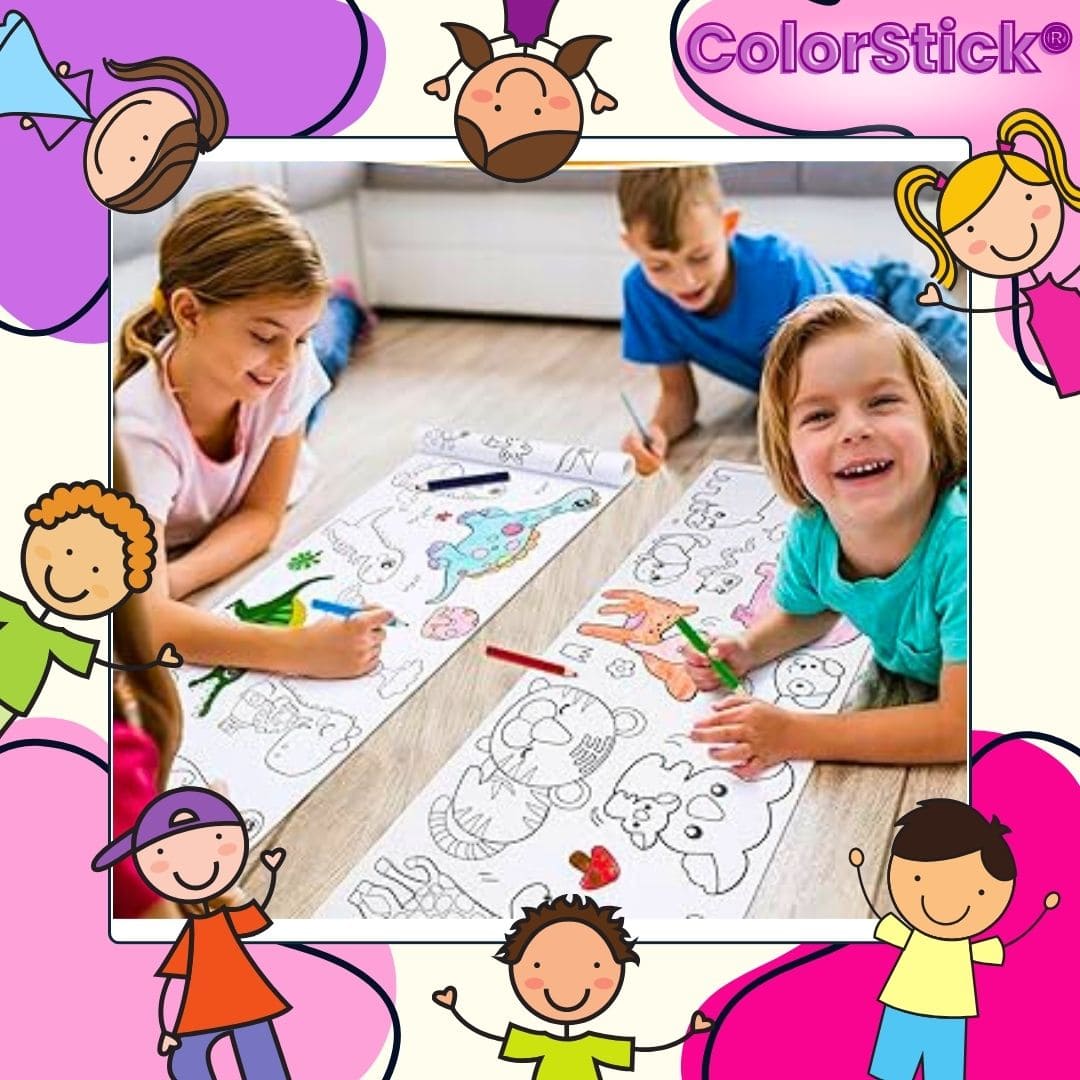 ColorStick® 2X1 (Rollo de dibujos para niños)