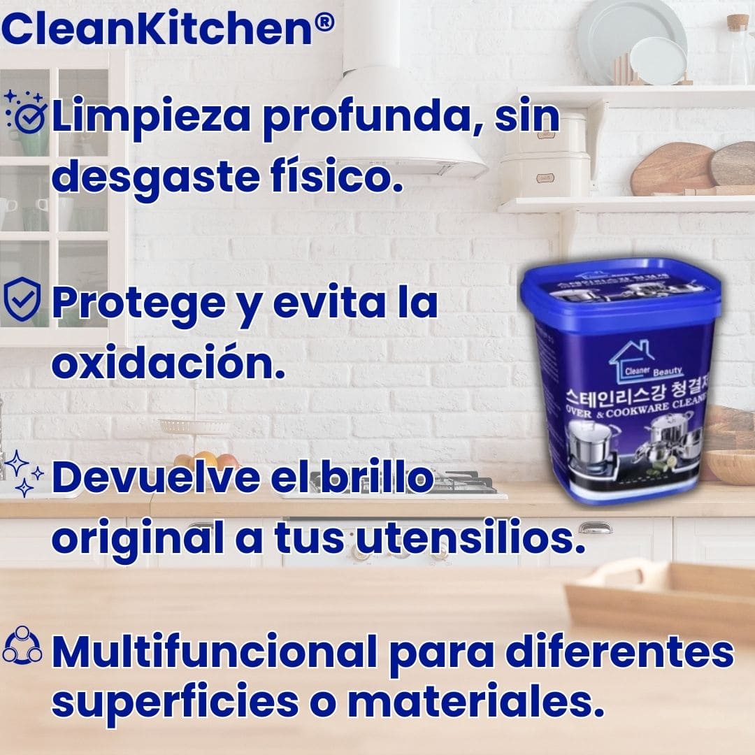 2 pz CleanKitchen® (Pasta limpiadora multiusos)