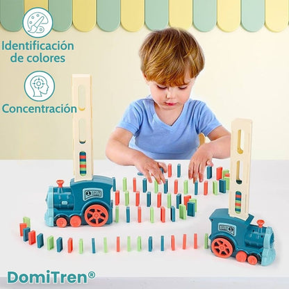 DomiTren® (Juego de tren y dominó para niños)