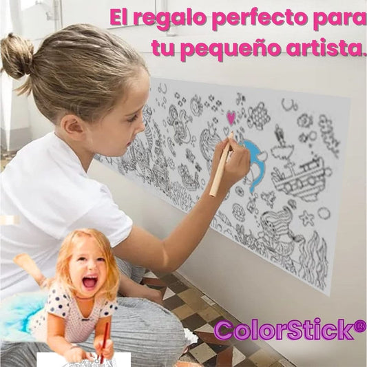 ColorStick® 2X1 (Rollo de dibujos para niños)