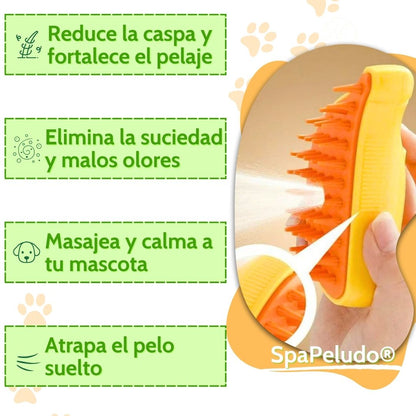 2x1 SpaPeludo 🐾 (Cepillo de vapor para tu mascota)